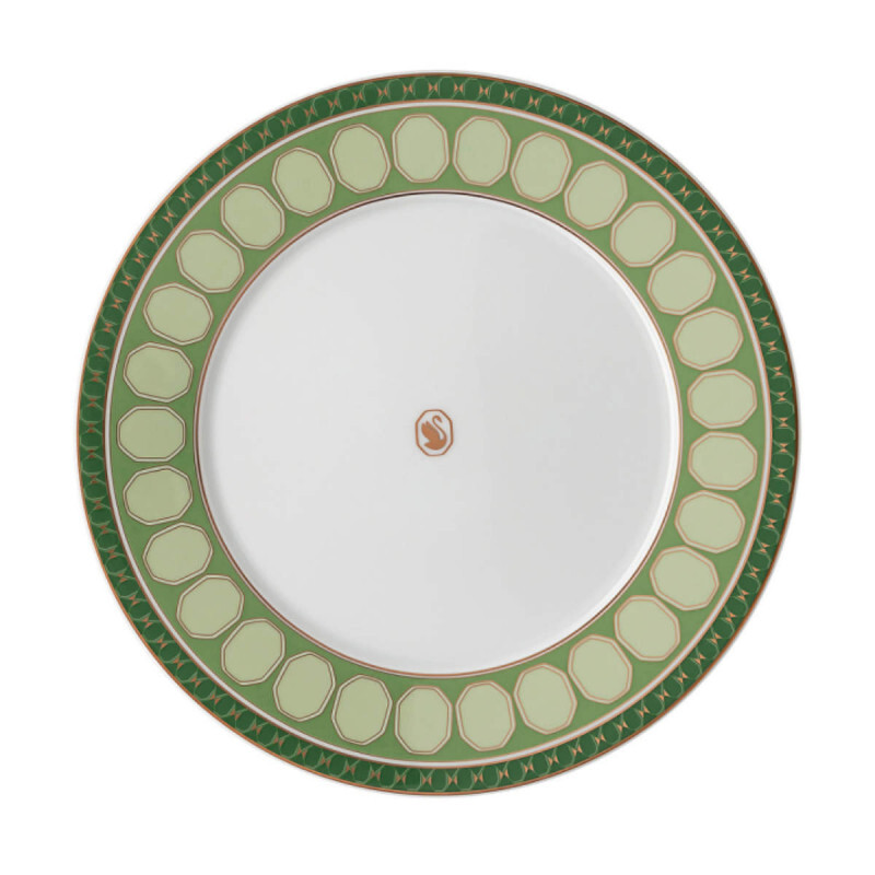 

Тарелка для завтрака Swarovski x Signum Fern 23 см Rosenthal, белый/золотой/зеленый