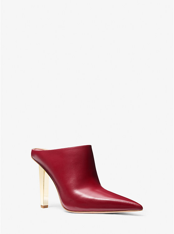 

Туфли-лодочки Halle Leather Mule Michael Kors, красный