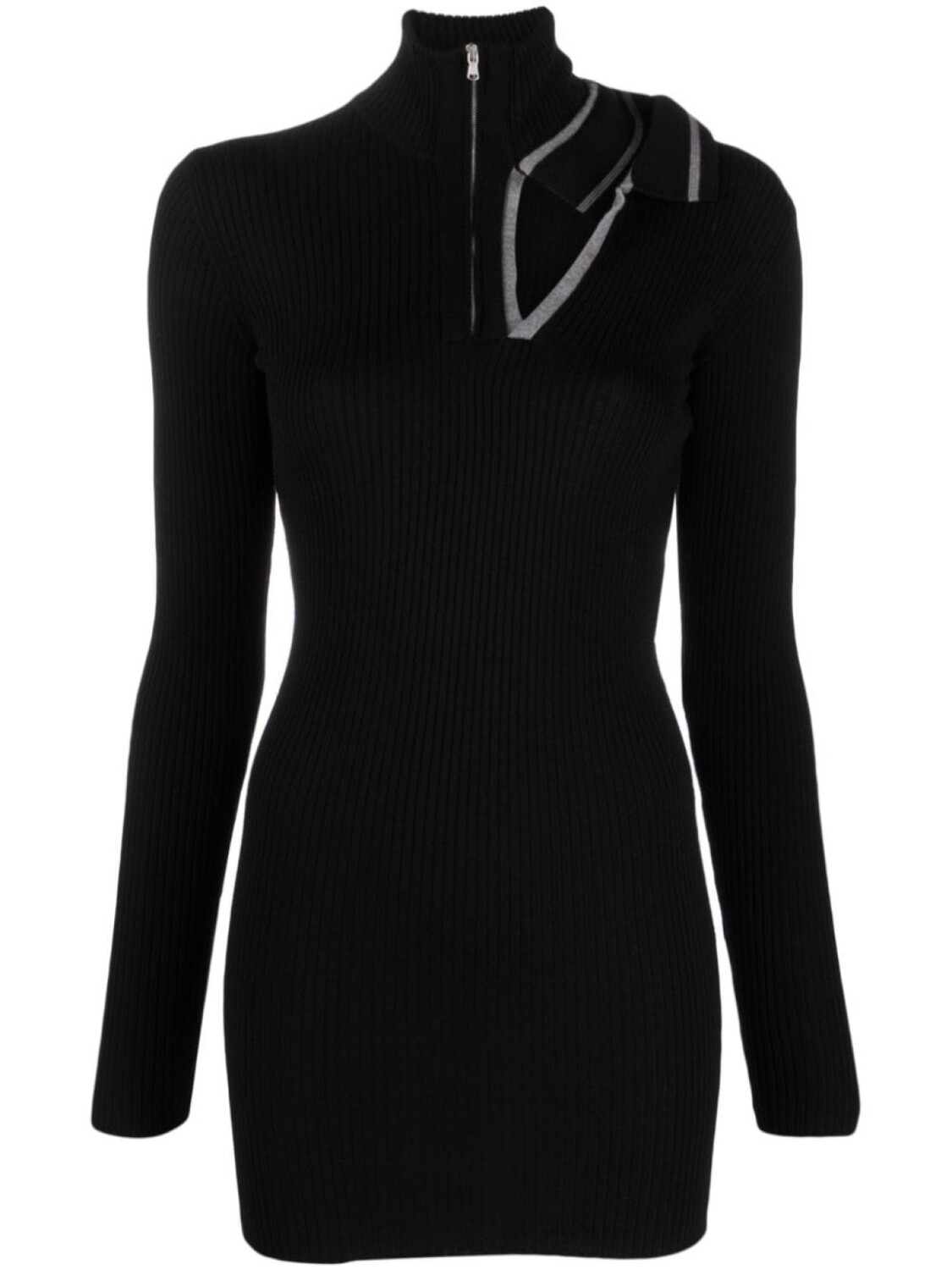

Y/Project cut-out ribbed minidress, черный