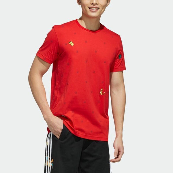 Футболка neo x pokmon crossover series sports short sleeve red Adidas, красный — фото 3