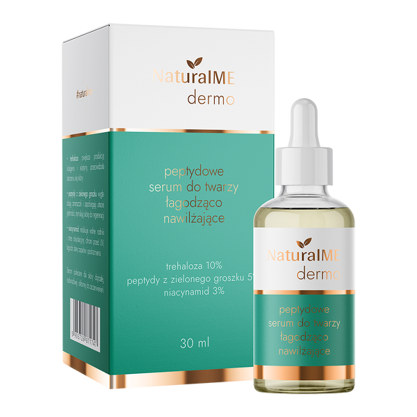 

Пептидная сыворотка для лица, успокаивающая и увлажняющая, 30 мл Naturalme Dermo