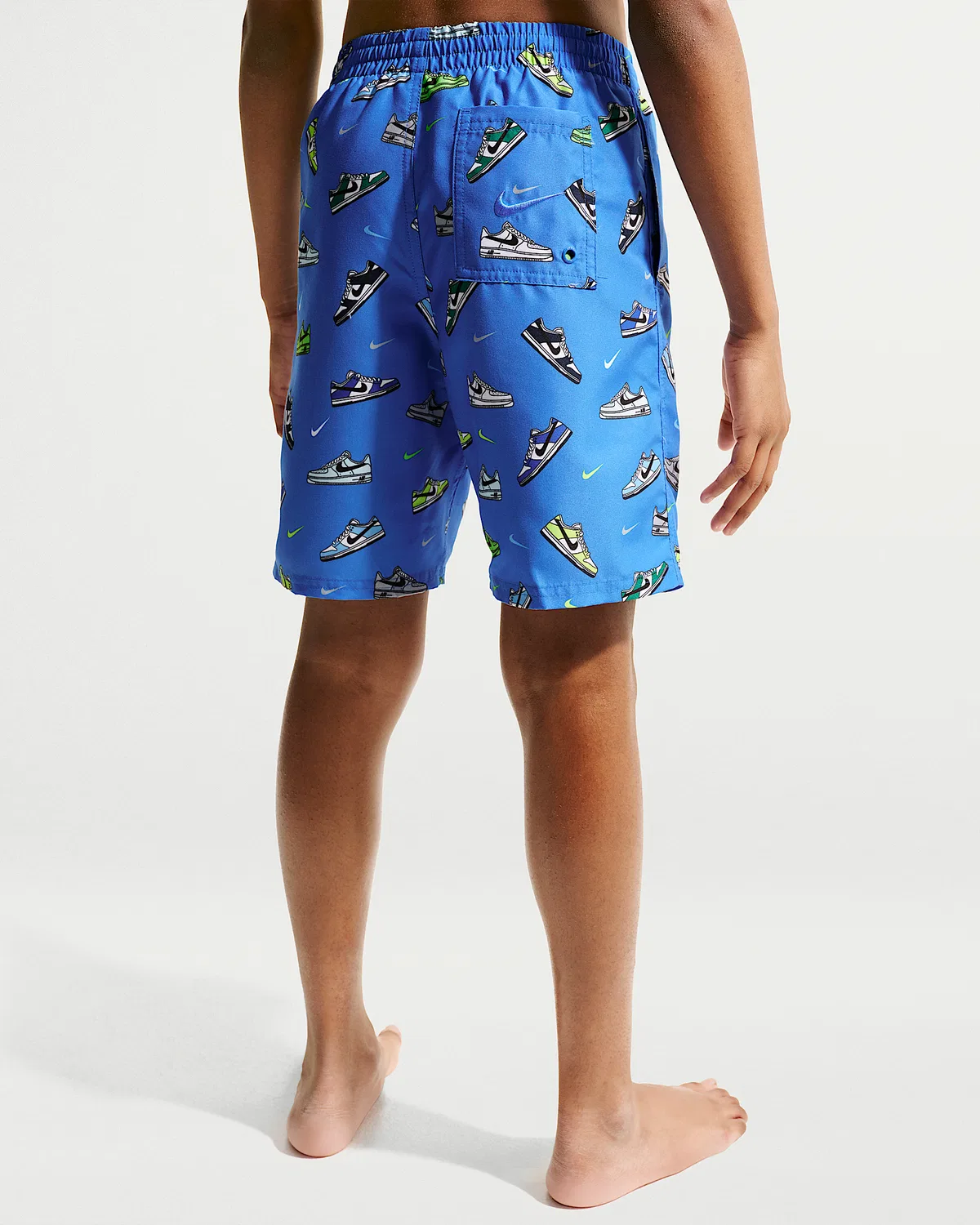 Детские (мальчиковые) плавки Nike Swim Breaker 7" с боксерской подкладкой, Blue Crystal — фото 3