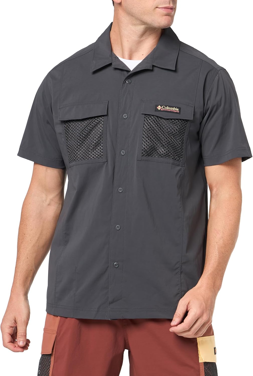 

Columbia мужская рубашка Painted Peak с коротким рукавом, Shark