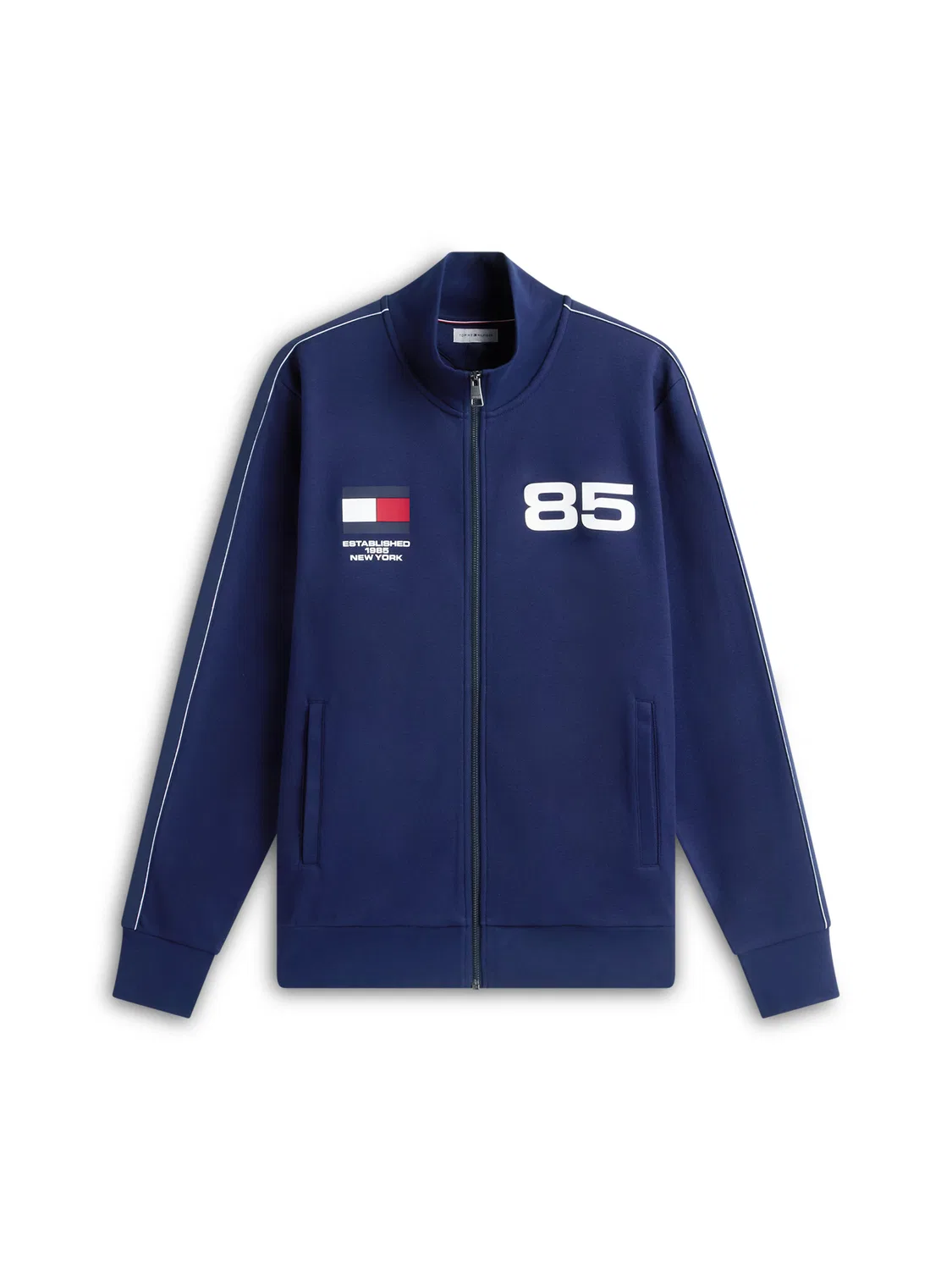 Толстовка на молнии с надписью 'СТРАНЫ' Tommy Hilfiger, Navy