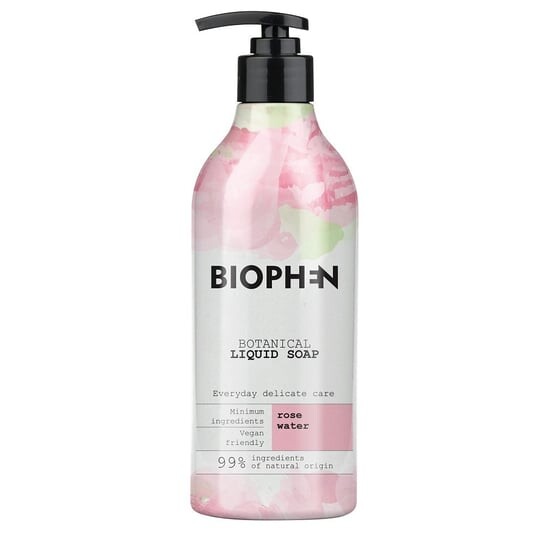 

Жидкое мыло Botanical Liquid Soap с помпой Розовая вода 400мл, Biophen