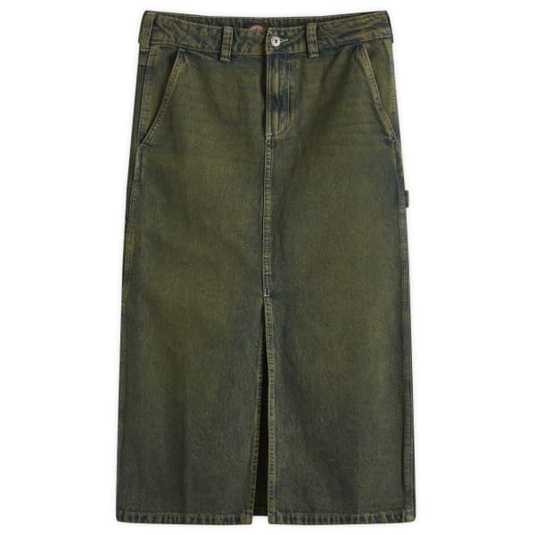 

Юбка-Карпентер из денима миди Dickies, зеленый