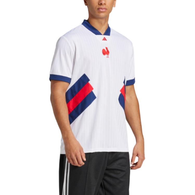 Adidas Футболка Rugby Jersey Men's White/Dark Blue — фото 4
