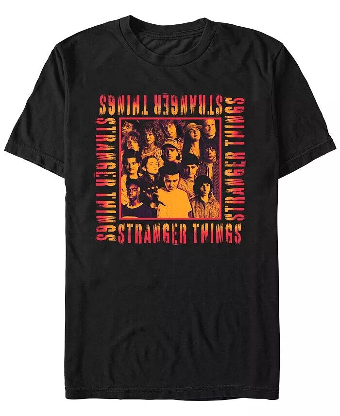 

Футболка мужская Stranger Things Stranger Text Square с короткими рукавами Fifth Sun, черный
