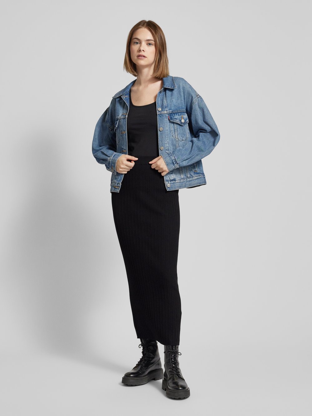 

Юбка макси со складками Marc O'Polo Denim, черный