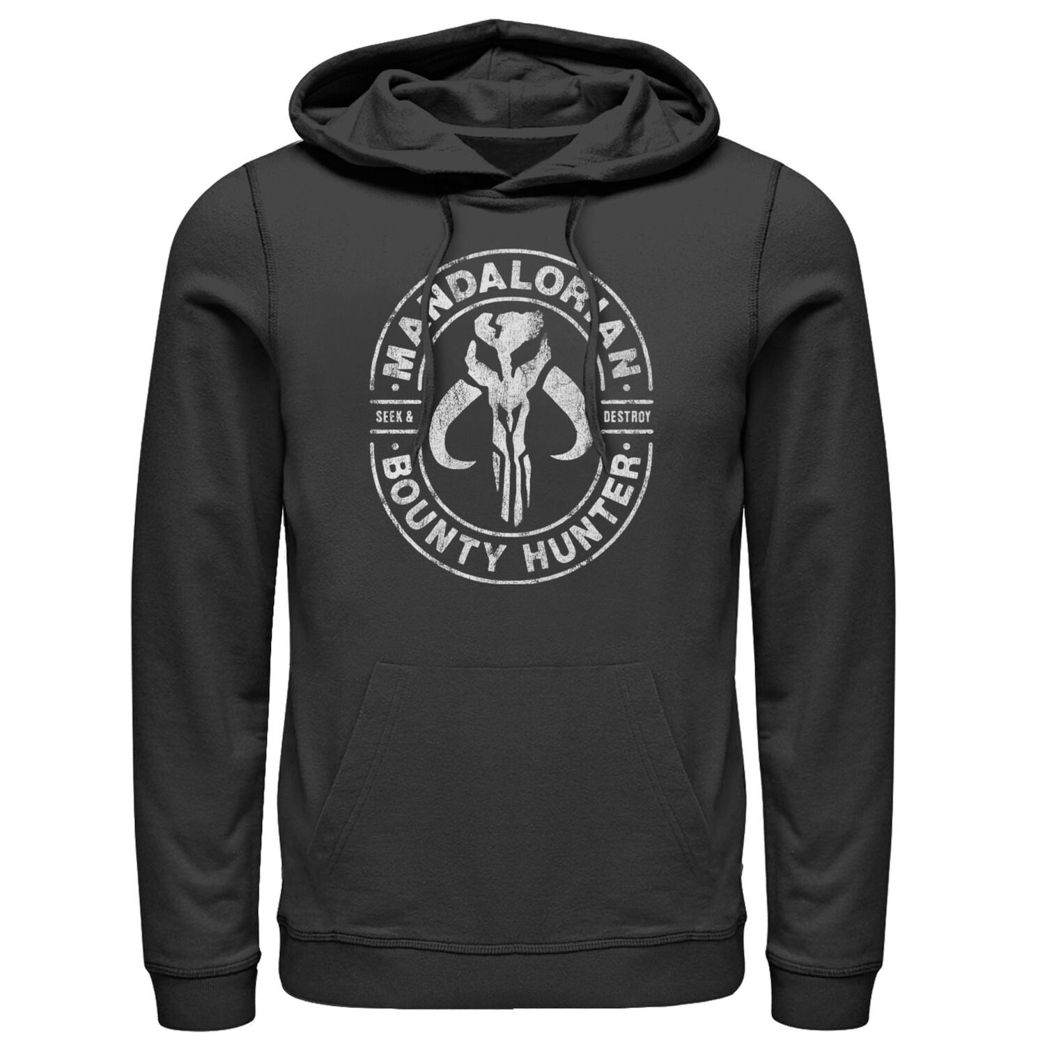 

Мужская толстовка с рисунком Star Wars The Mandalorian Seek & Destroy Stamp Licensed Character