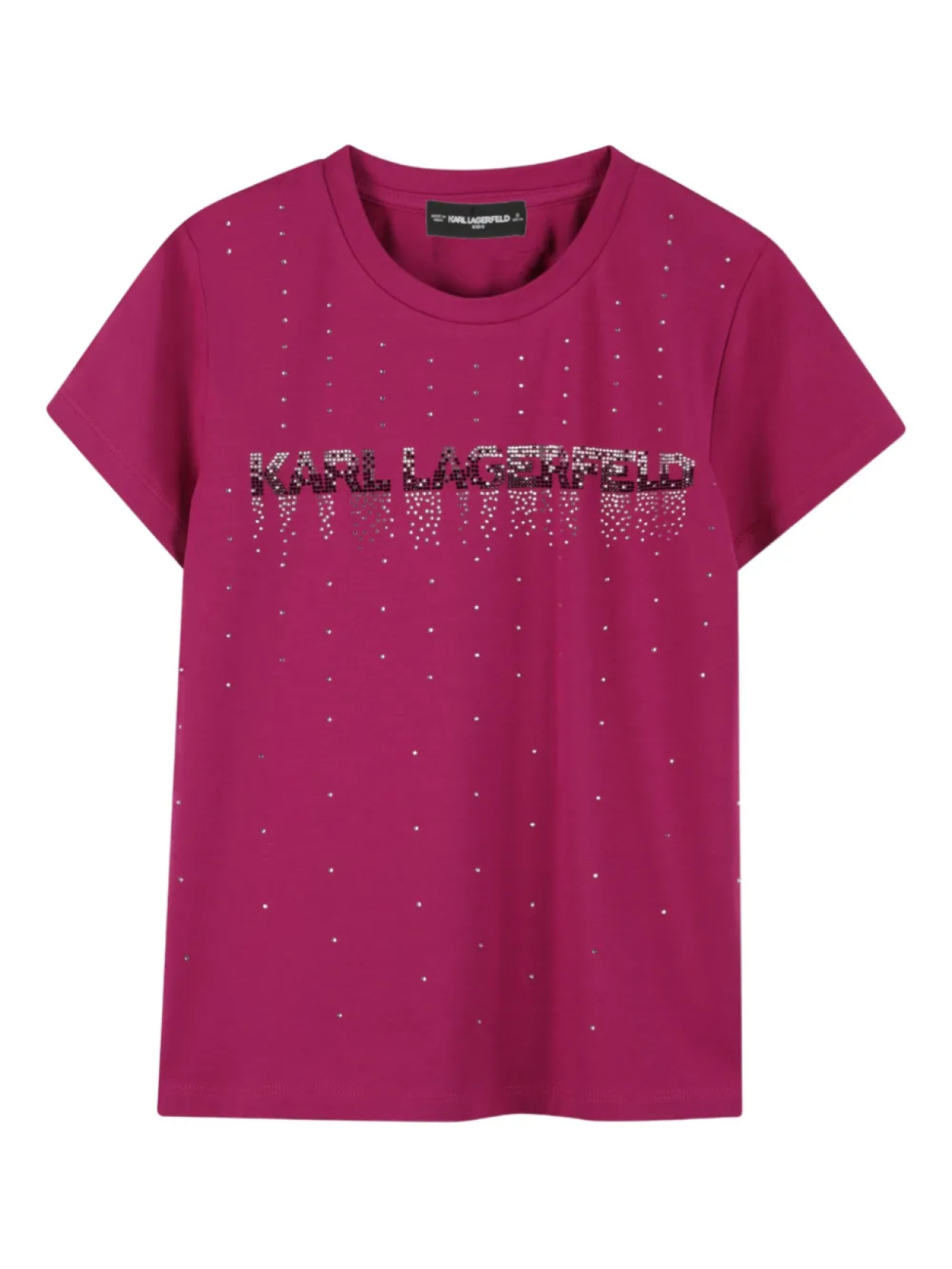 

Karl Lagerfeld Kids футболка с логотипом, розовый