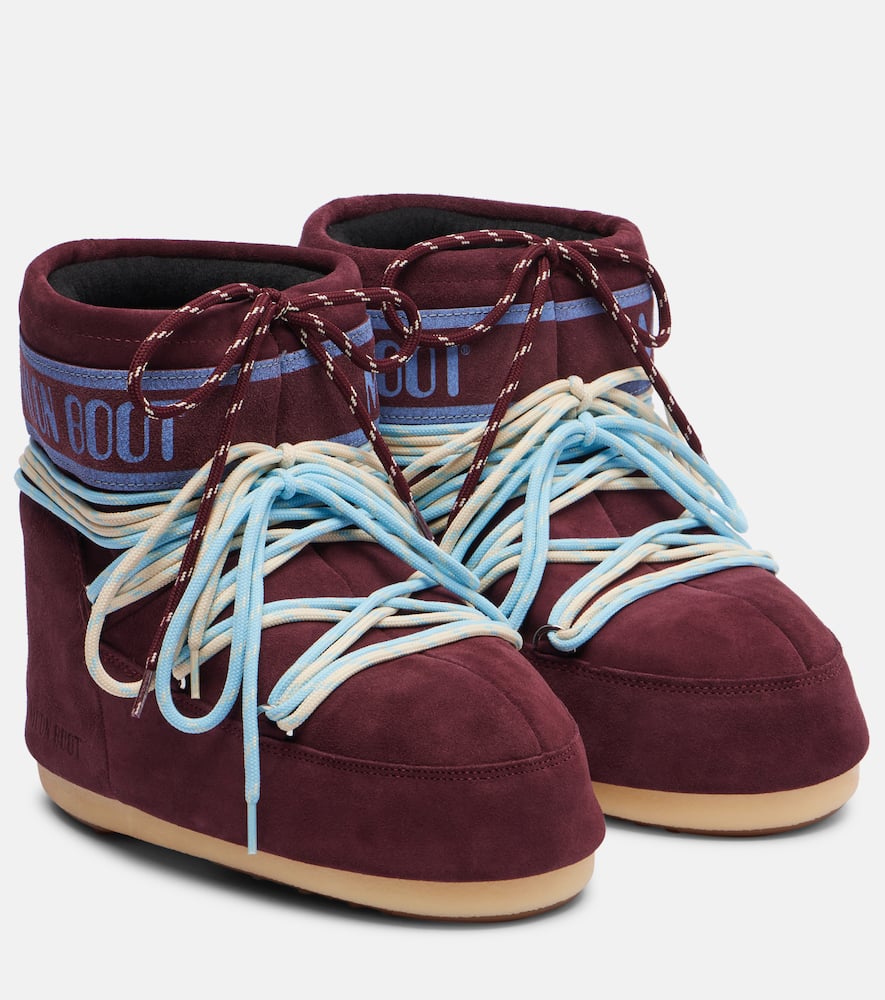 Замшевые ботинки Icon с коротким голенищем Moon Boot, Burgundy