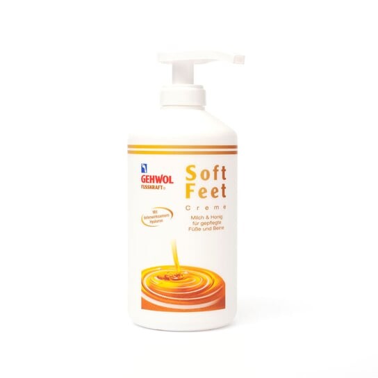 

Крем для ног с гиалуроновой кислотой, тюбик 500 мл с дозировкой. GEHWOL FUSSKRAFT SOFT FEET