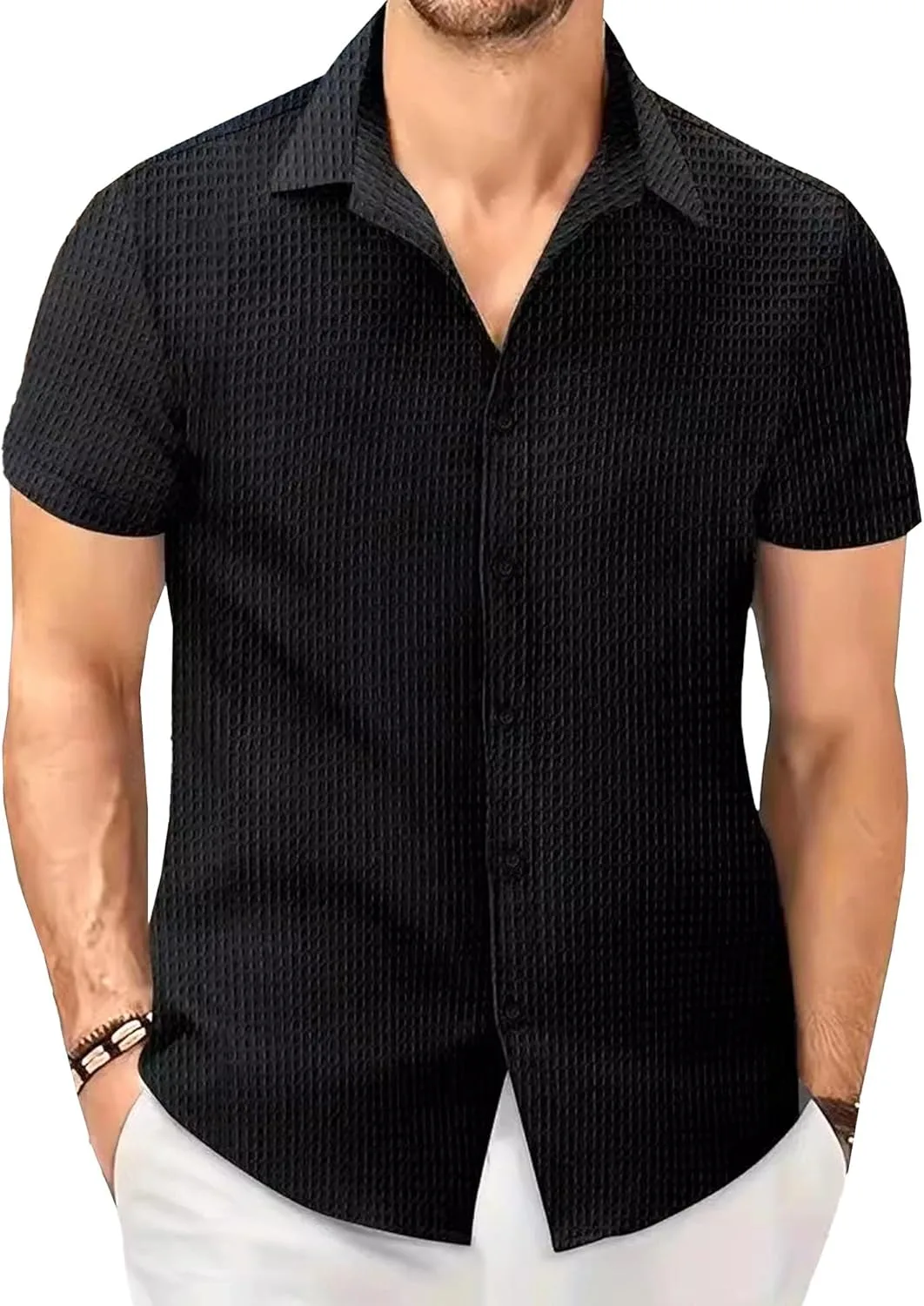 

Мужская вязаная поло с кубинским воротником PHJTOMK