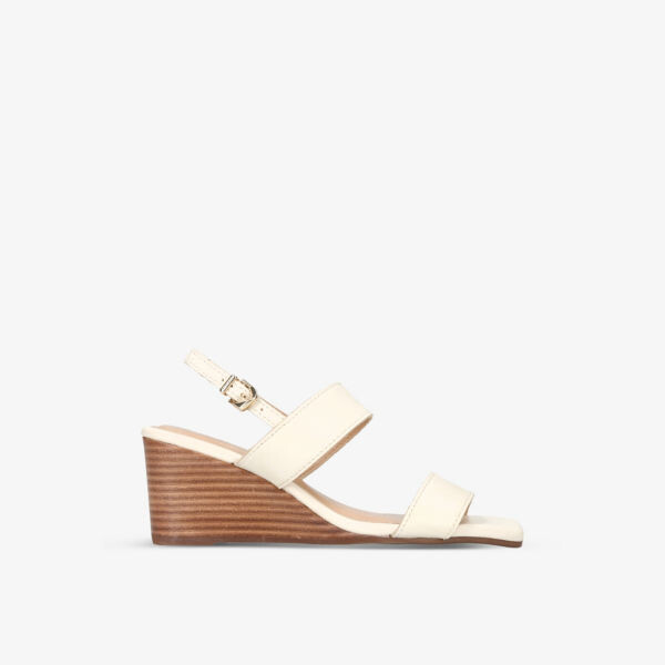

Кожаные босоножки Jetset на танкетке Carvela, белый