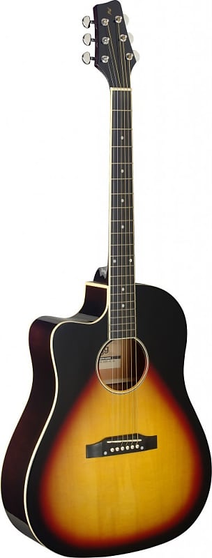 

Акустическая гитара Cutaway acoustic-electric Slope Shoulder dreadnought guitar, sunburst, lefthanded model