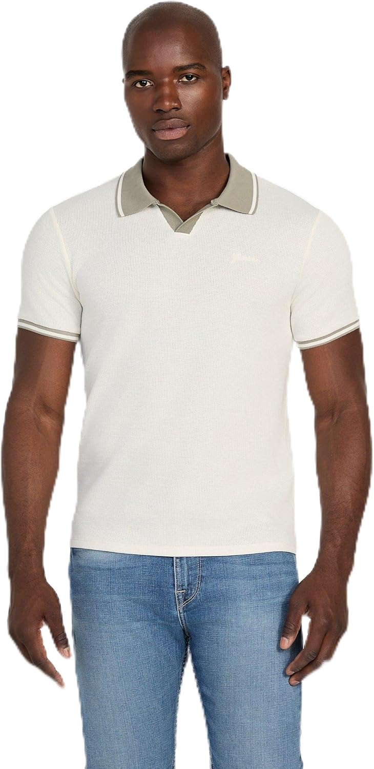 

GUESS мужская поло Weston Knit, Dove White