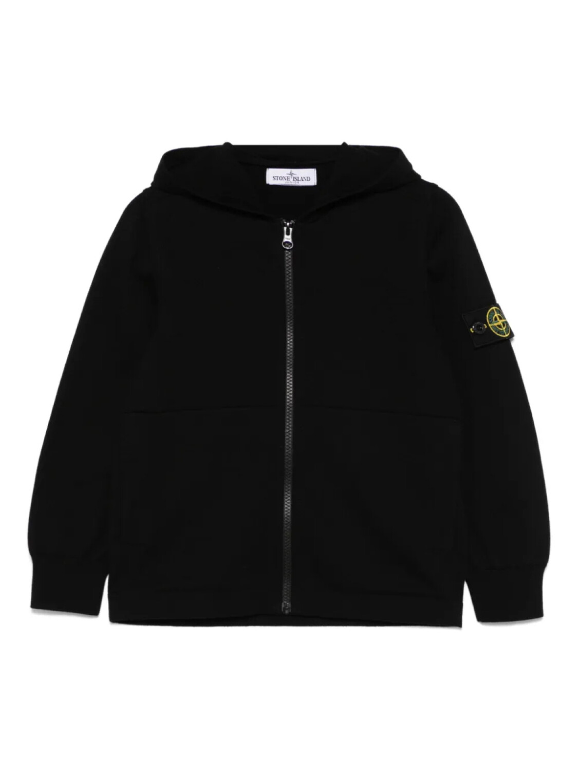 

Stone Island Junior худи с нашивкой Compass, черный