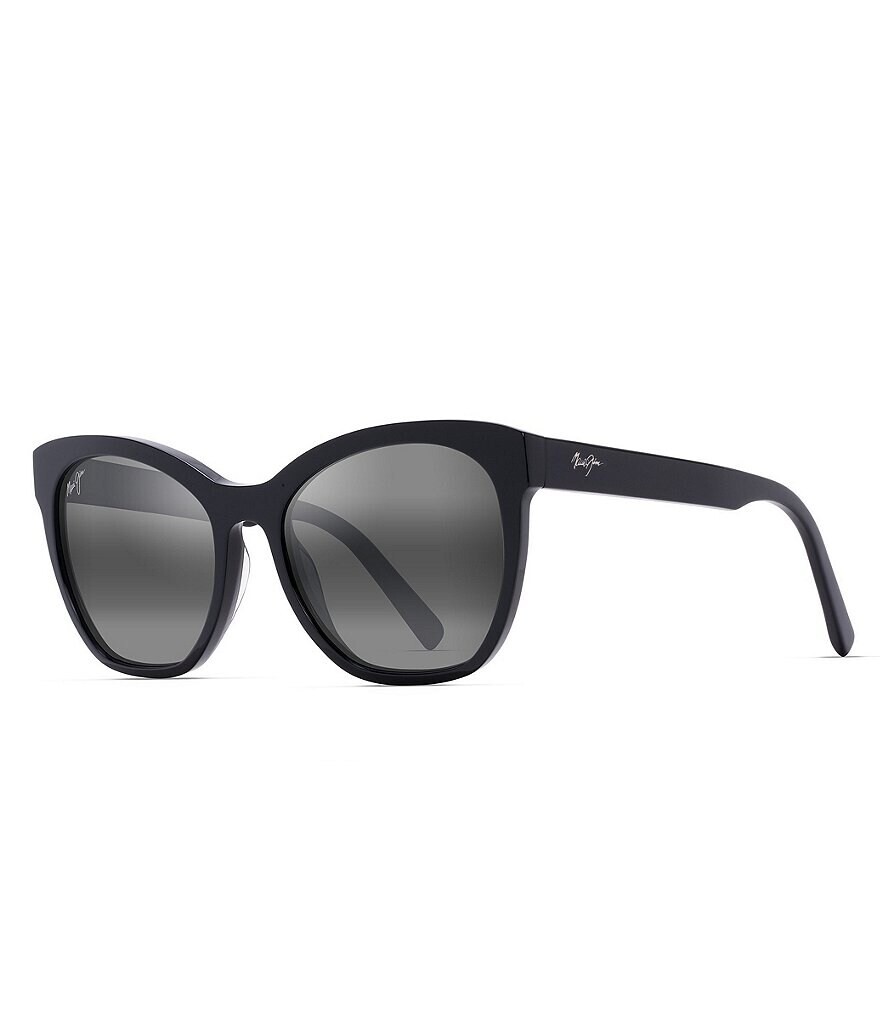 

Женские поляризационные солнцезащитные очки кошачий глаз Maui Jim Alulu, черный