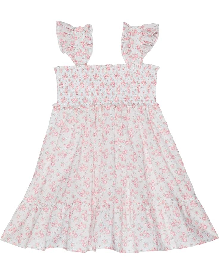 

Платье Janie and Jack Floral Smocked Dress, розовый