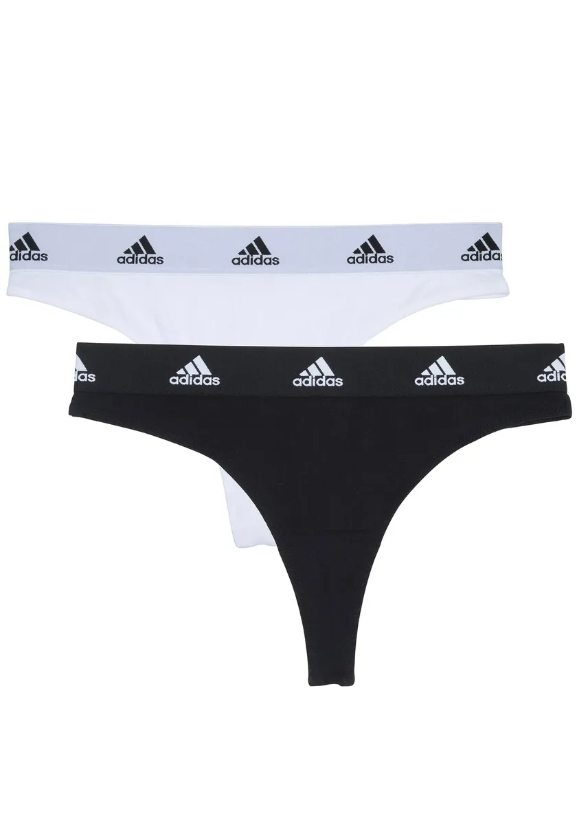 

Adidas Sportswear String "Cotton Logo" (2 шт.), мягкие на ощупь, черный