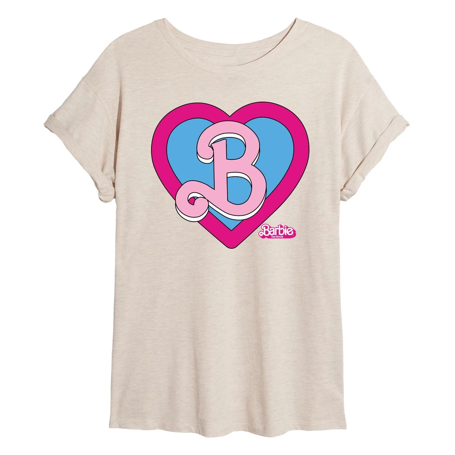 

Детская струящаяся футболка Barbie The Movie Heart Crest Barbie, бежевый