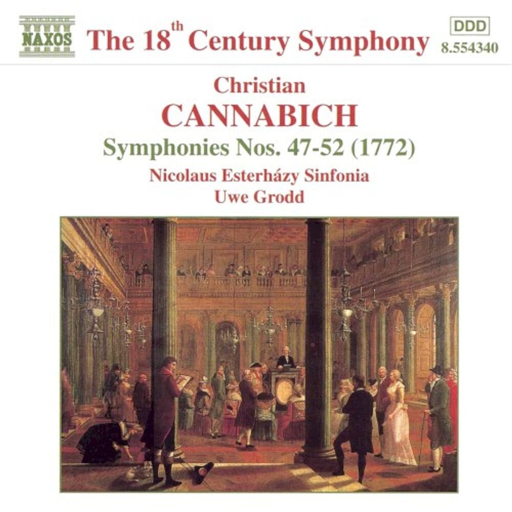 

Диск CD Cannabich: Symphonies Nos. 47-52 - Christian Cannabich, Uwe Grodd, Nicolaus Esterházy Sinfonia