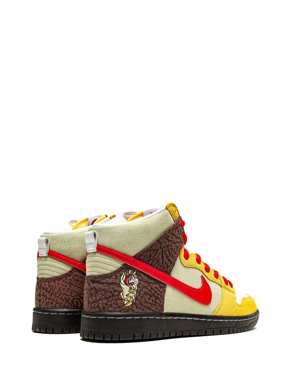 Кроссовки SB Dunk High Nike, коричневый — фото 3
