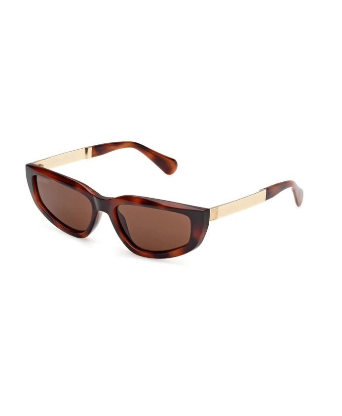 

Солнцезащитные очки «кошачий глаз», коричневые, глянцевые Max & Co, коричневый