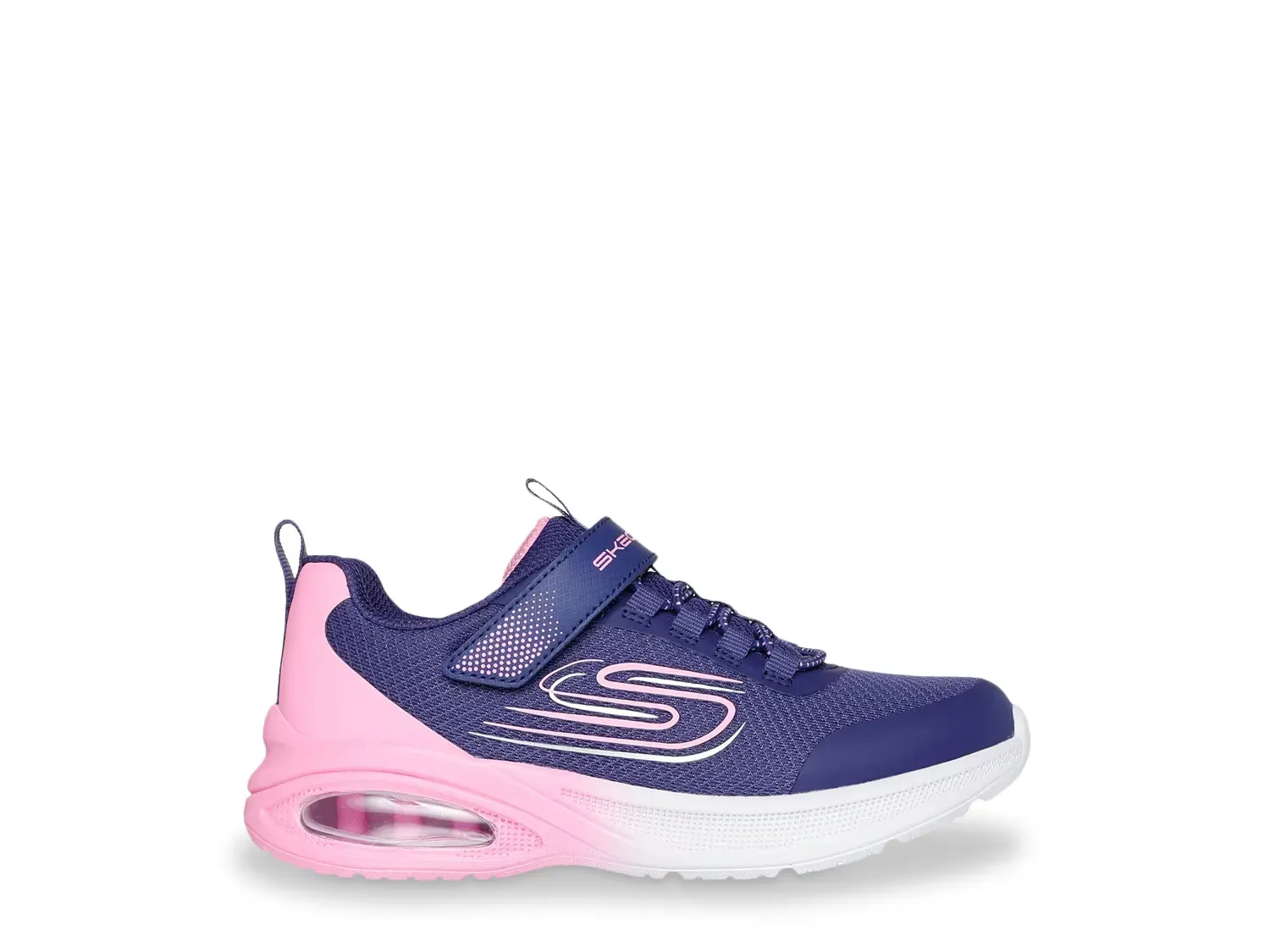 Микроспец Макс Адванс Флай 3.0 кроссовки - детские Skechers, Navy/Pink — фото 2