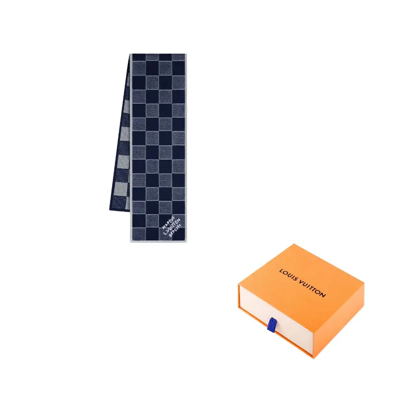 

LOUIS VUITTON Вязаный шарф, Marine Blue