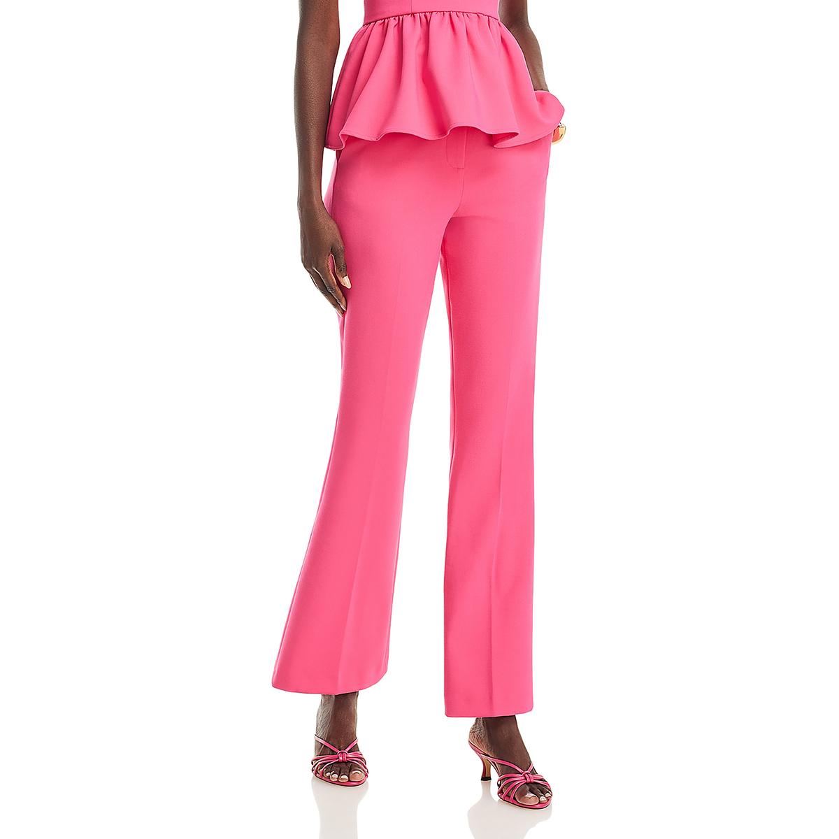 

Женские расклешенные офисные брюки Whisper French Connection, цвет raspberry sorbet