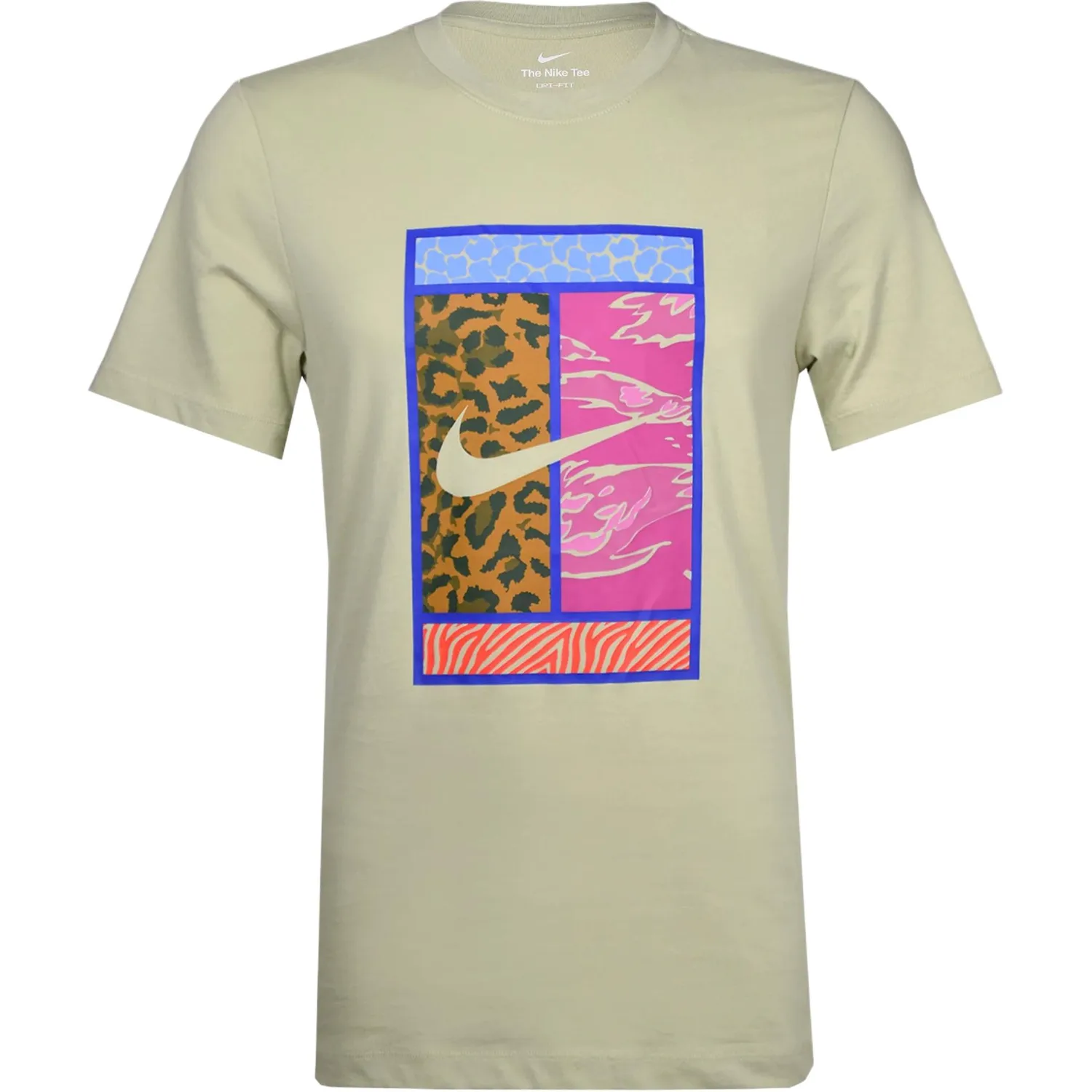 Nike Футболка мужская Dri Fit с круглым вырезом, голубая