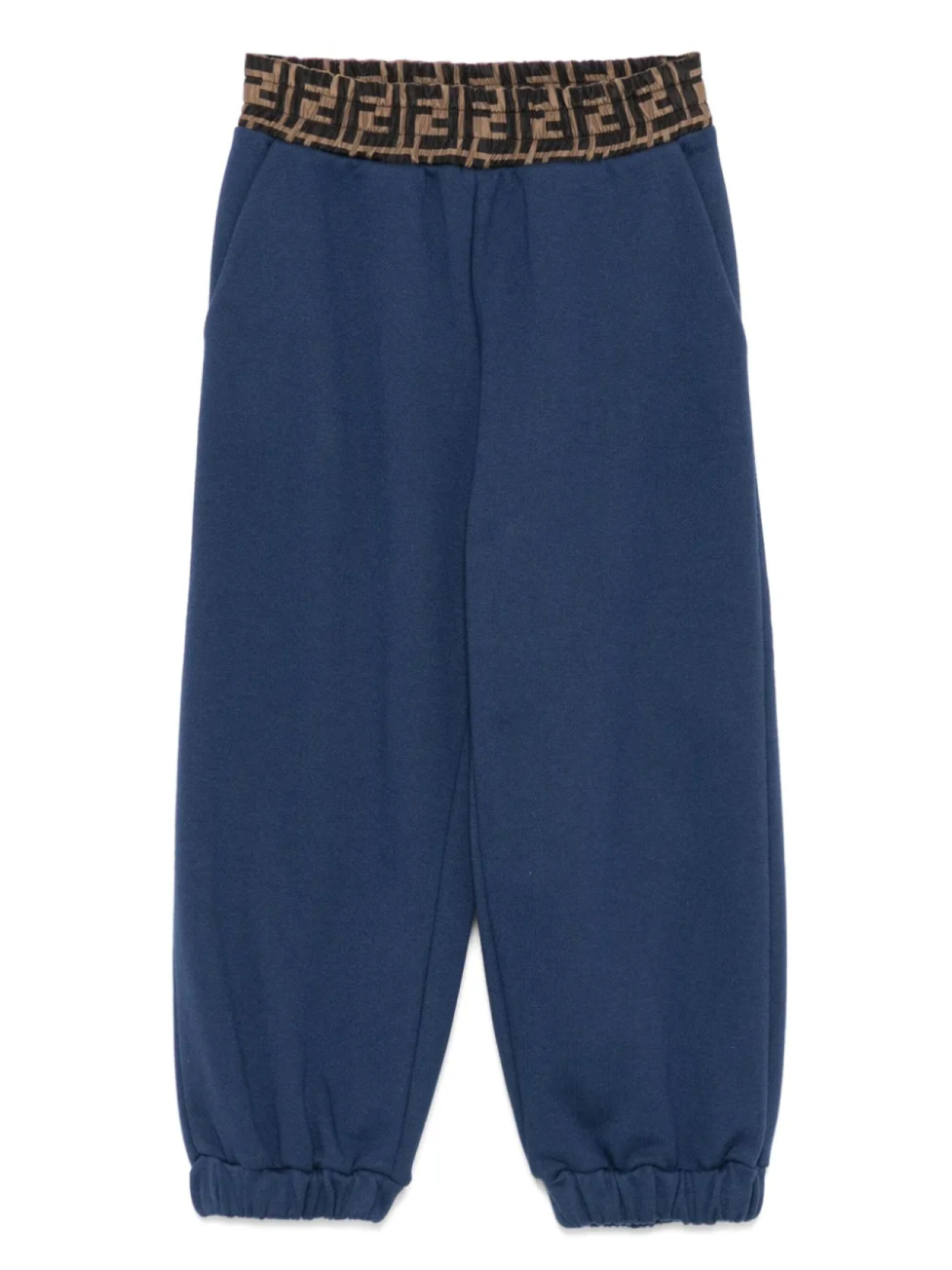 

Спортивные брюки с логотипом FF Fendi Kids, синий