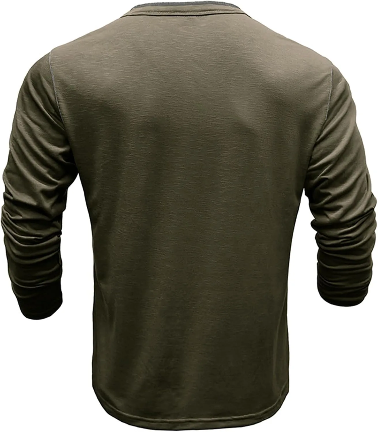 Мужская футболка с длинным рукавом Henley Slim Fit — фото 4