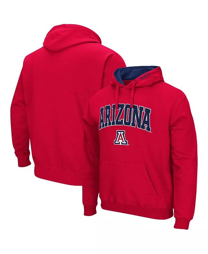 

Мужская красная толстовка с капюшоном Arizona Wildcats Arch Logo 3.0 Colosseum
