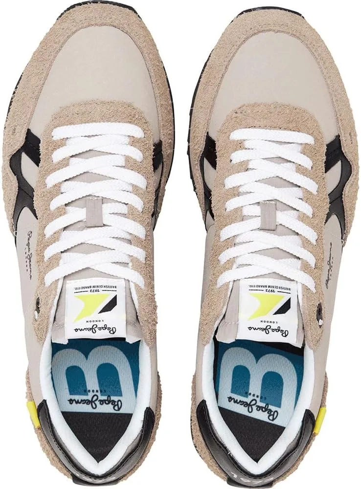 Кроссовки PEPE Мужские Brit Fly M Sneak Pepe Jeans, коричневый/бежевый — фото 4