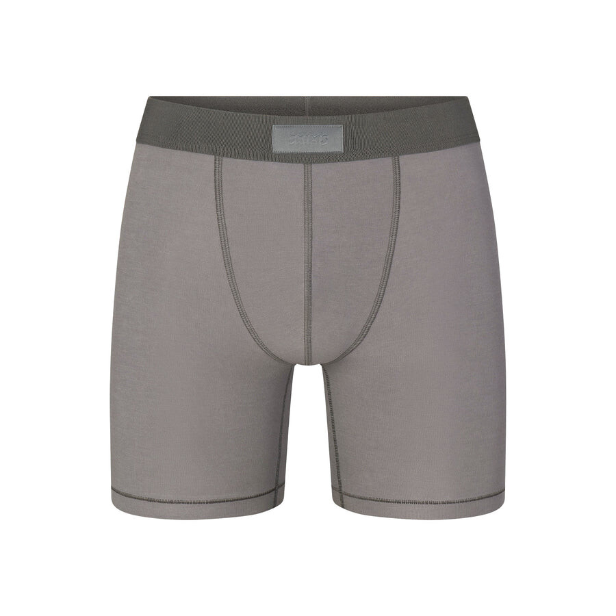 

Мужские 5" боксеры SKIMS Skims Cotton, цвет Washed Gunmetal