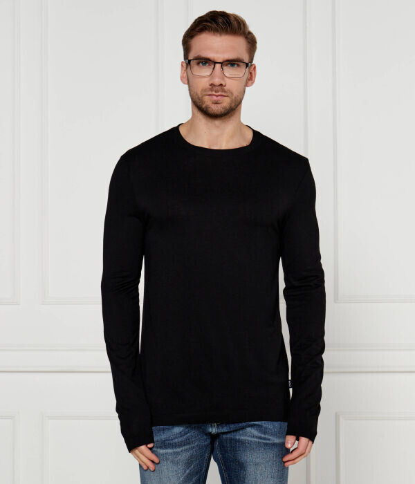 

Лонгслив Boss H-talley 20 Regular Fit, черный