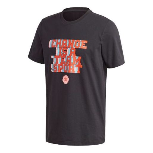 

Футболка originals cts slogan tee sports short sleeve black Adidas, черный