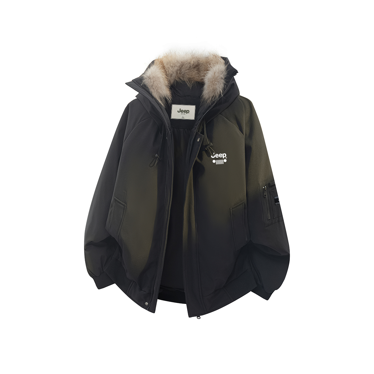 

Пуховик Unisex Lightweight Others Jeep, pure черный