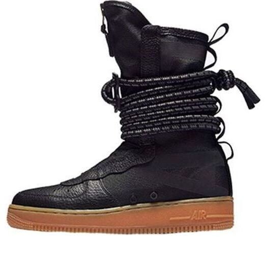 Кроссовки sf air force 1 высокие Nike, черный