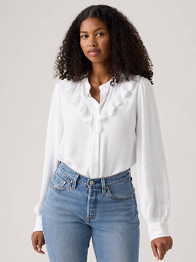 

Блуза с люверсами «Джейн» Levi's, цвет Bright White