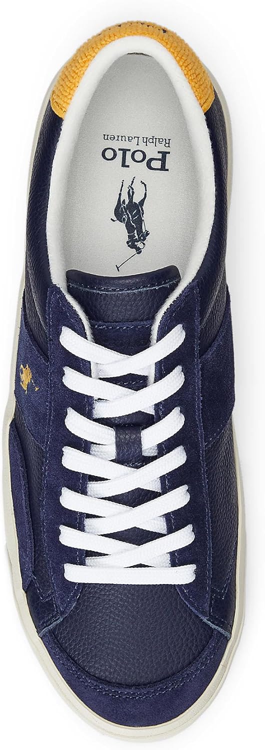POLO RALPH LAUREN Мужские кроссовки Sayer Sport, Navy/Gold — фото 4