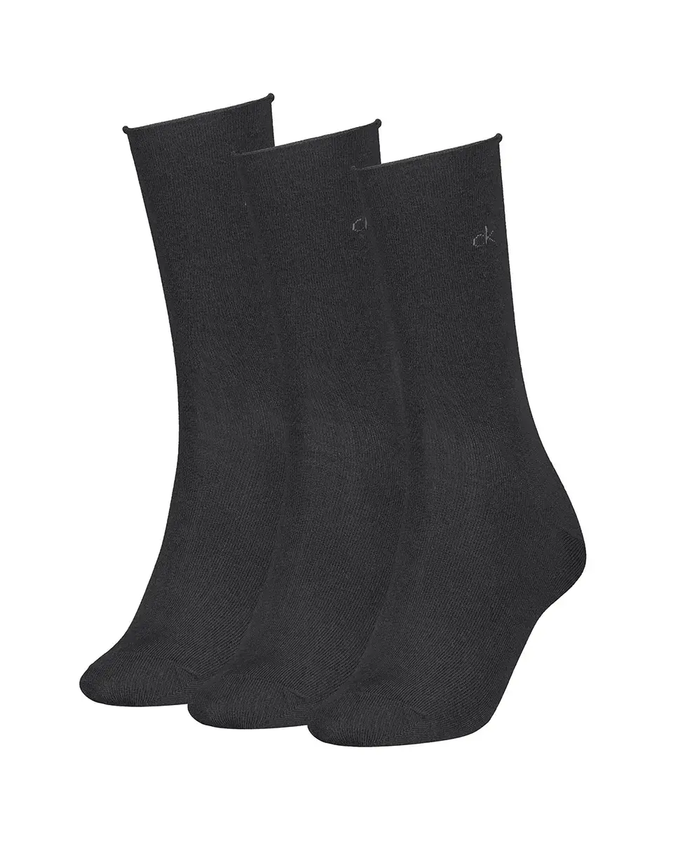 

Классические женские носки (упаковка из 3 штук) Calvin Klein, черный
