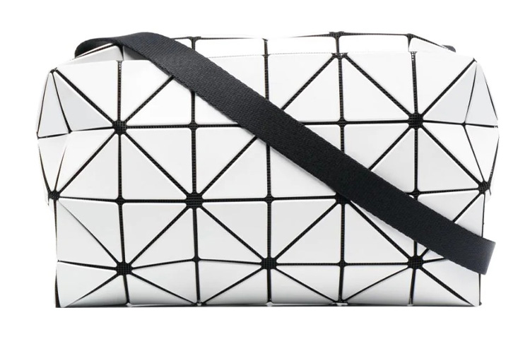 

SlashCarton Блестящая Подушка Сумка, Бокс Сумка, Женская Плечевая Сумка Белый ISSEY MIYAKE