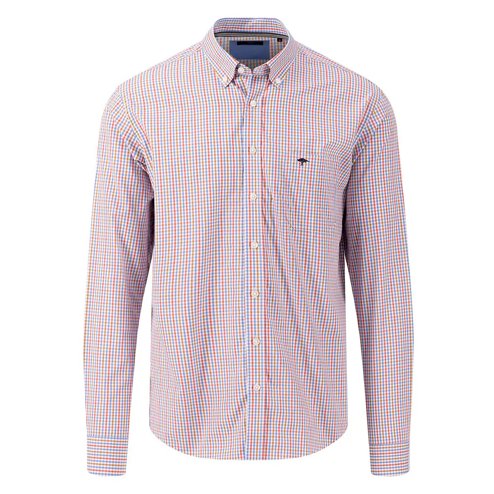 

Рубашка Fynch Hatton Superfine Combi Check Button Down, розовый