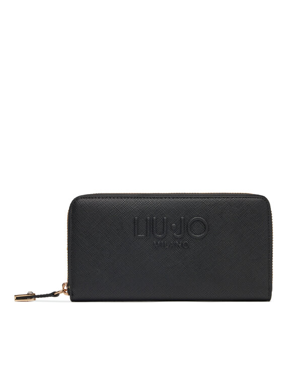 

Большой женский кошелек XL Zip Around AA5155 E0087 Liu Jo, черный