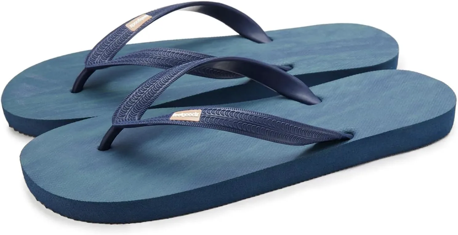 

Мужские классические резиновые шлепанцы Feelgoodz - водонепроницаемые, 100% натуральный резина и полностью веганские сандалии, сертифицированные по стандарту справедливой торговли, экологически чистые и ремесленно изготовленные