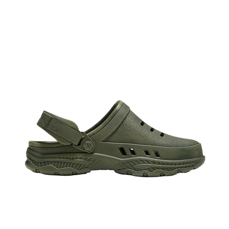 Сабо из EVA Skechers оливково-зеленые — фото 3